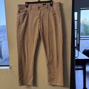 Men’s Adriano Goldschmied AG “Everett” Tan Casual Pants, Size 36”x32”